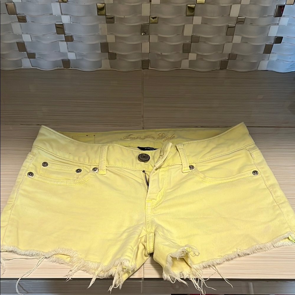 American Eagle Outfitters Women's Yellow Shorts